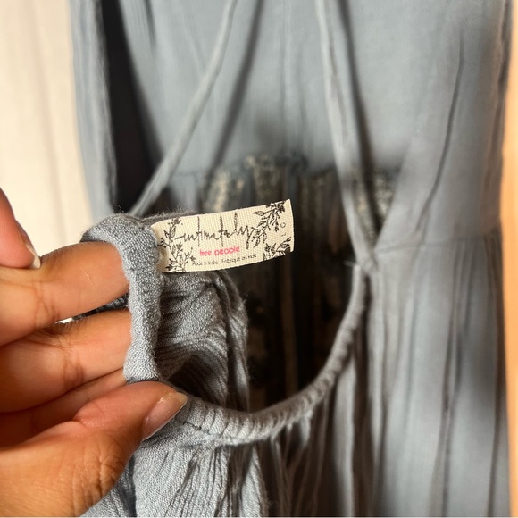 Free People Backless Embroidered Beaded Dress - Picture 5 of 7